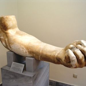 Aigeira Colossal Arm Of A Statue Of Zeus. Marble. Second Half Of The 2nd C. BC
